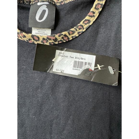 NWT Otomix t shirt short sleeve matching bottoms black cheetah cotton size small - Picture 12 of 16